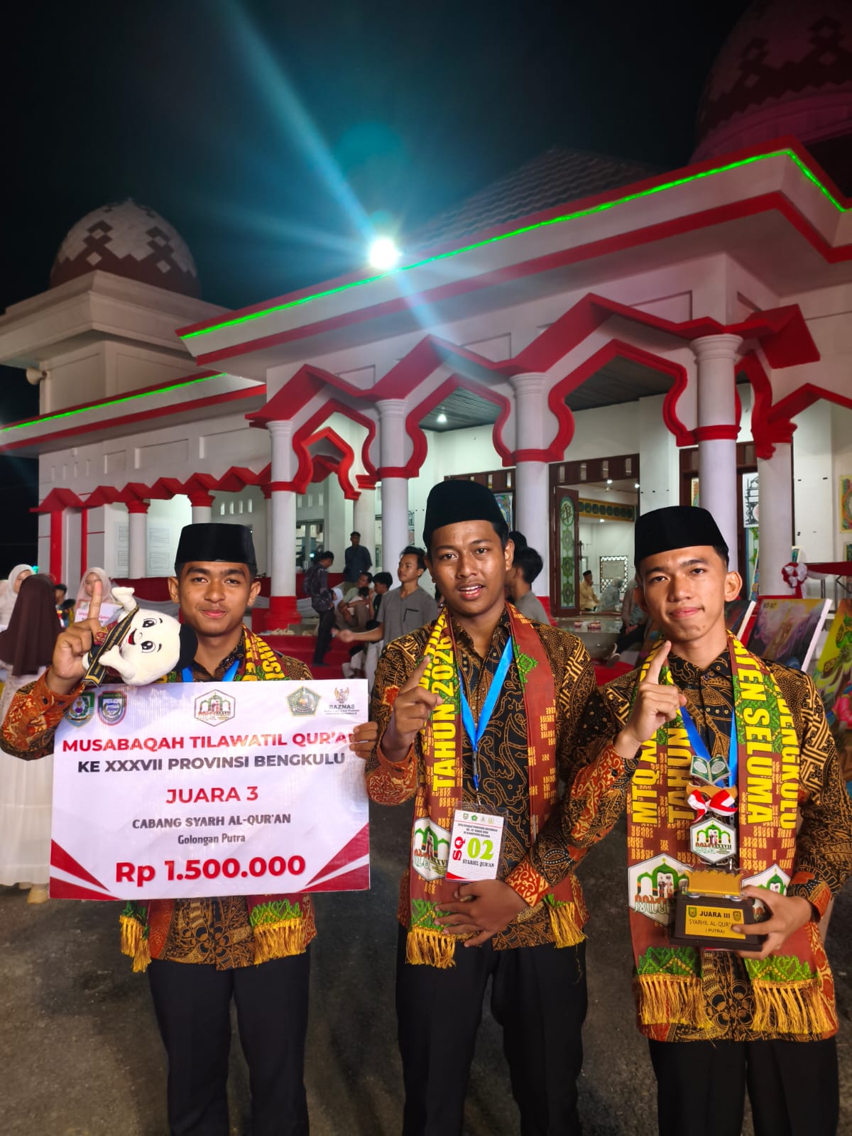 Santri Pondok Pesantren Ihya'ul Qur'an Raih Juara III MTQ Tingkat Provinsi Bengkulu 2026